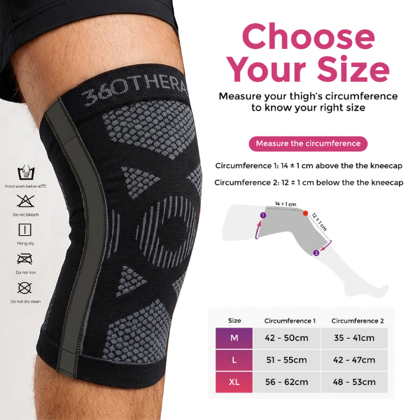 Knee Guard measurement illustration